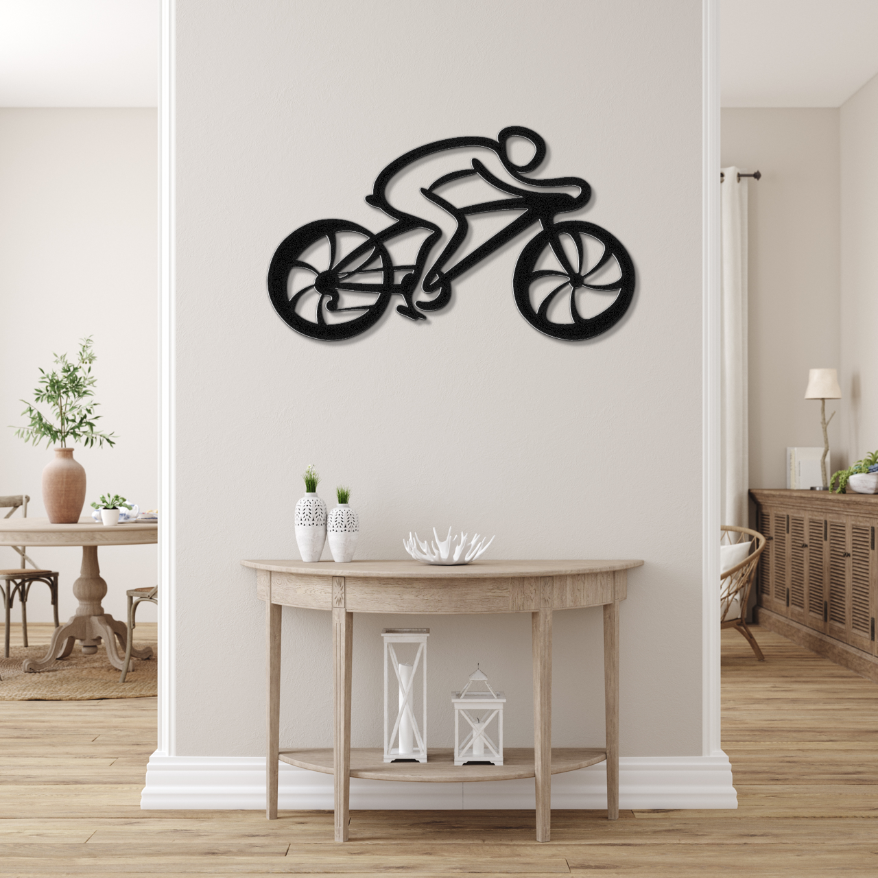 Cycling Metal Wall Art