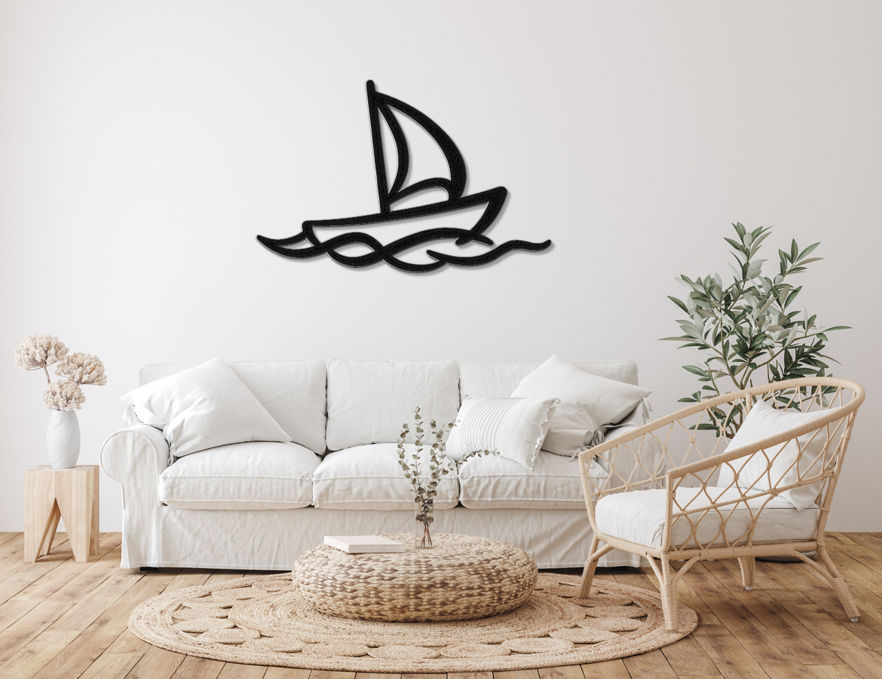 Sailboat Metal Wall Art