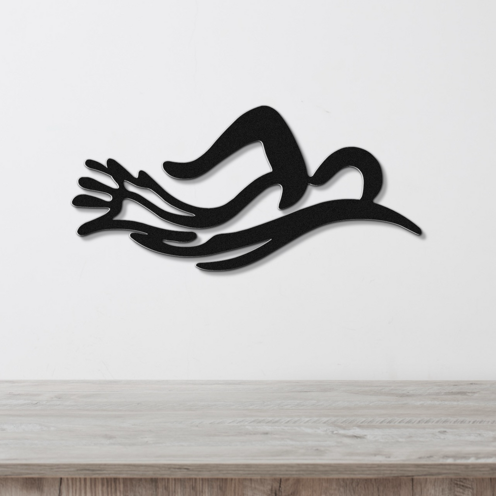 Swimmer Metal Wall Art