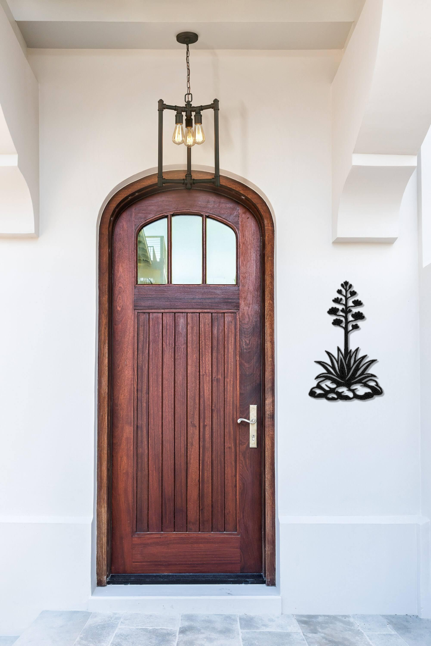 Blooming Agave Metal Wall Art