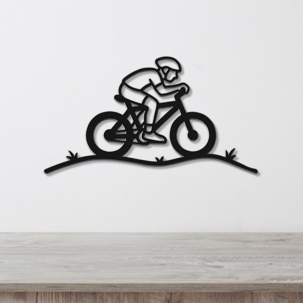 Cycling Metal Wall Art