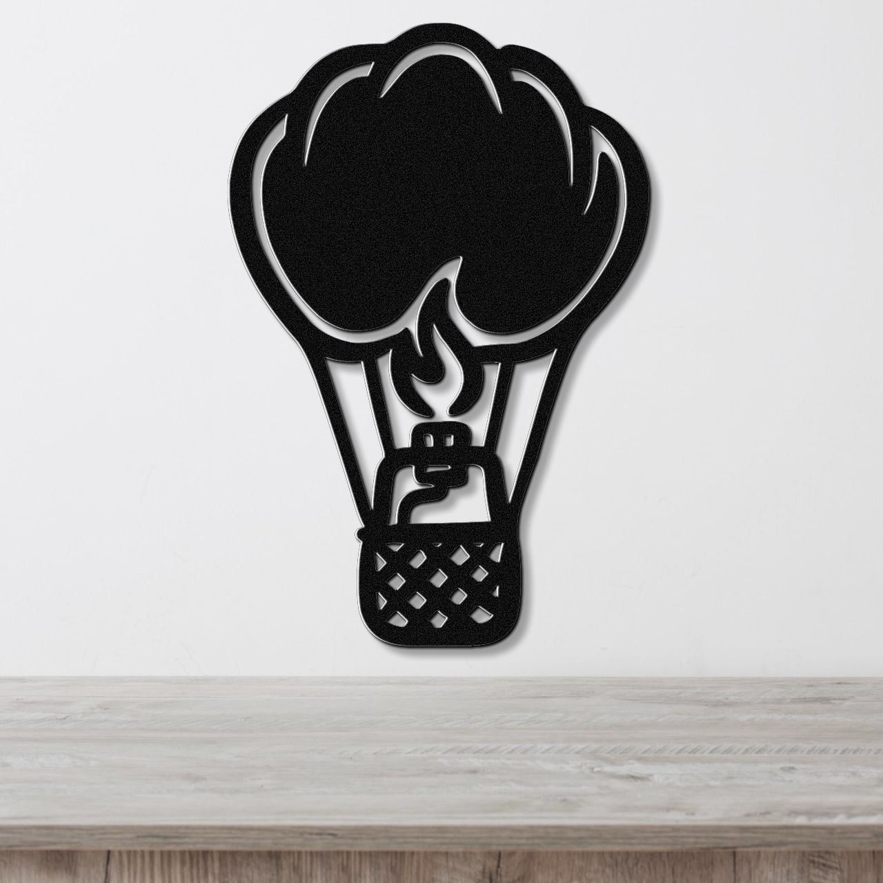 Hot Air Balloon Metal Wall Art