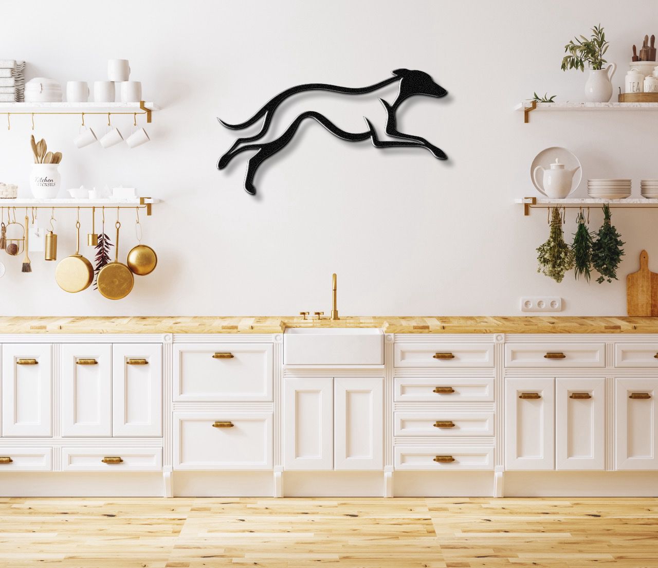 Greyhound Metal Wall Art