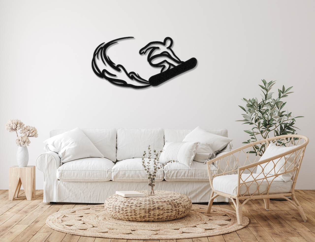 Snowboarding Metal Wall Art
