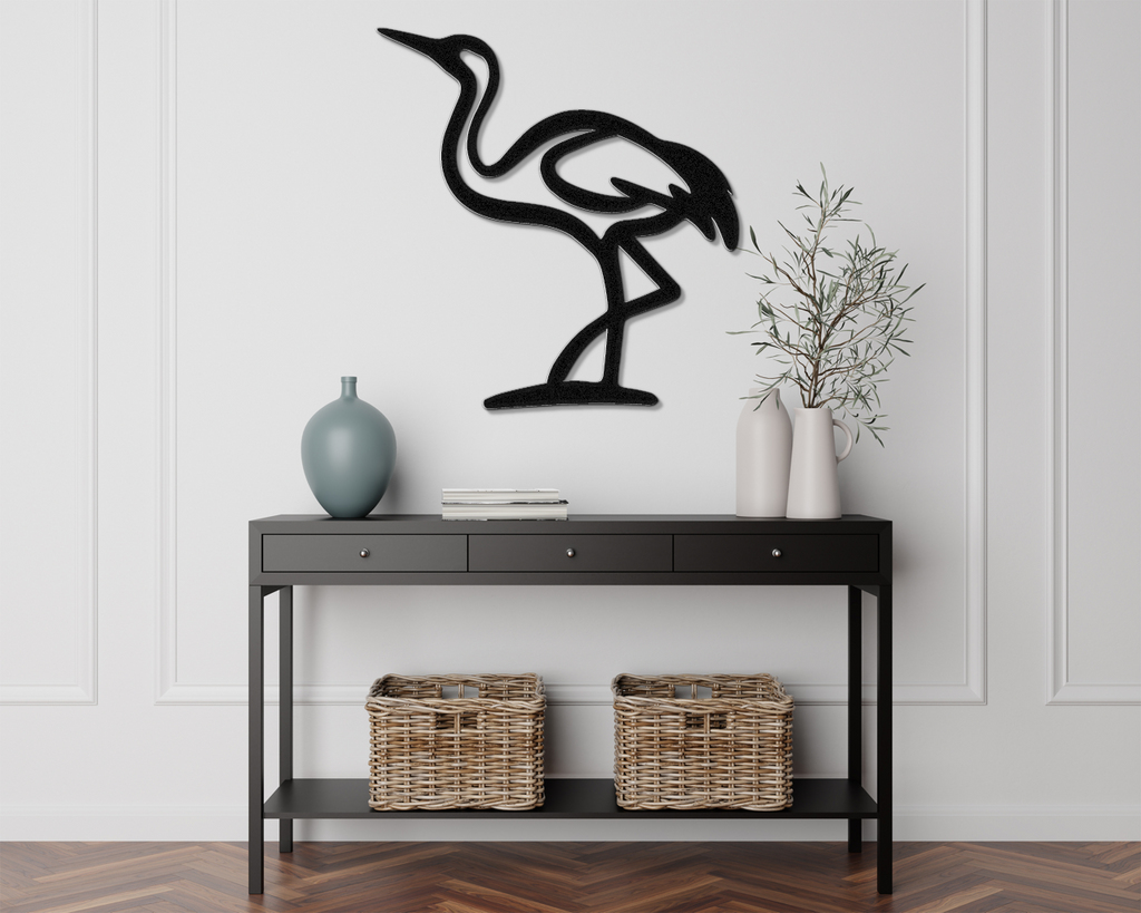 Crane Metal Wall Art