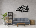 Mountain Cabin Metal Wall Art
