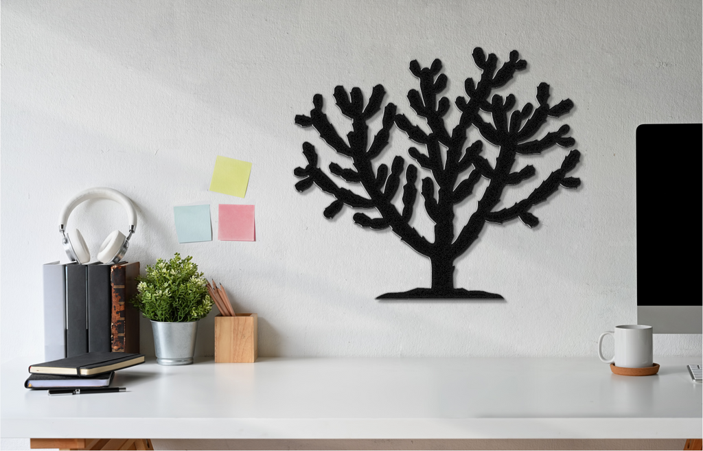 Cholla Cactus Metal Wall Art