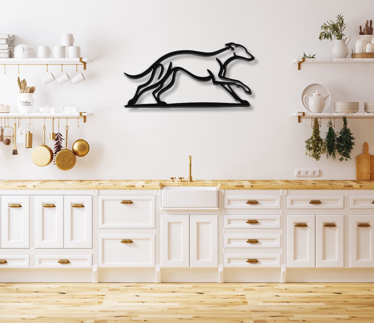 Greyhound Metal Wall Art