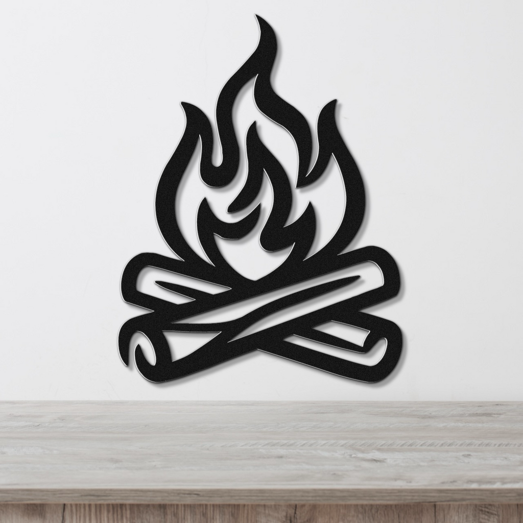 Campfire Metal Wall Art