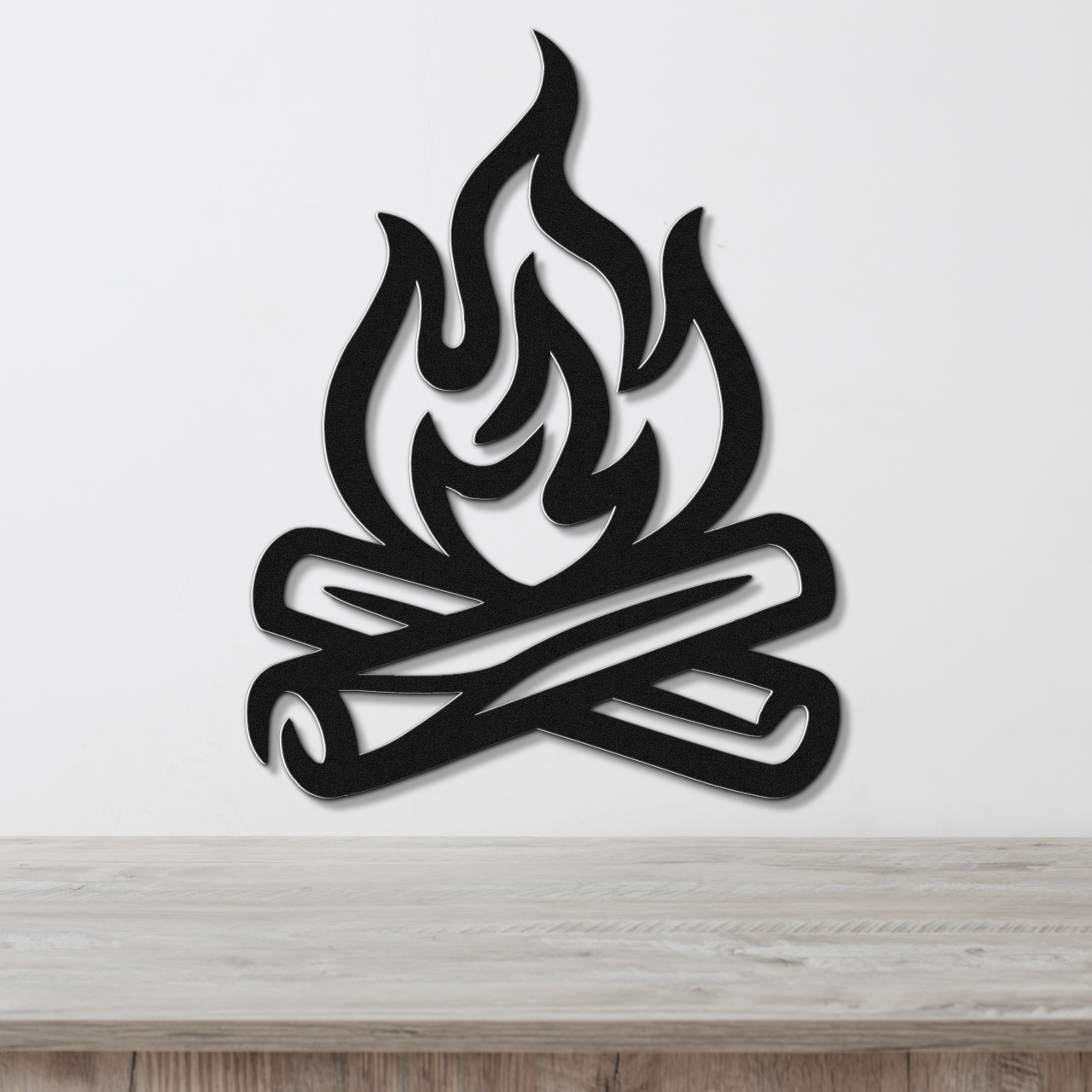 Campfire Metal Wall Art