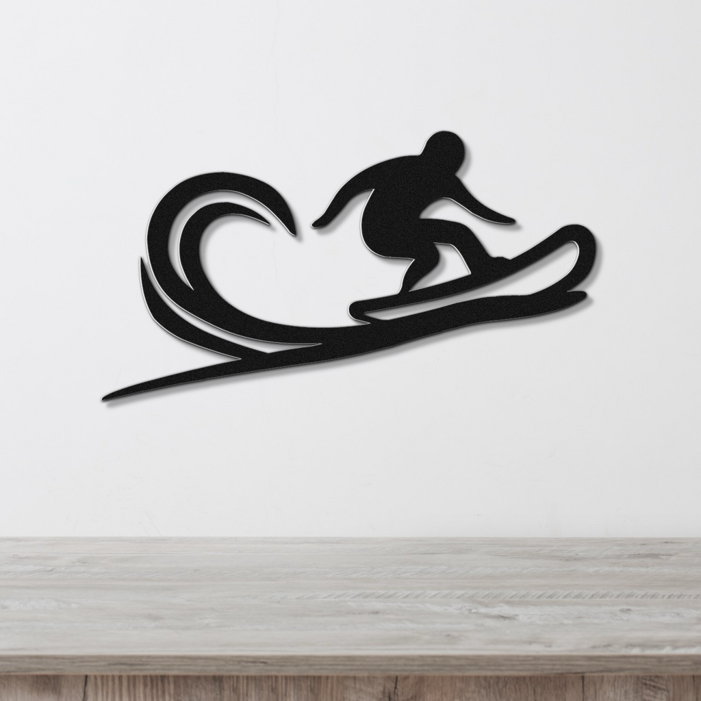 Snowboarding Metal Wall Art
