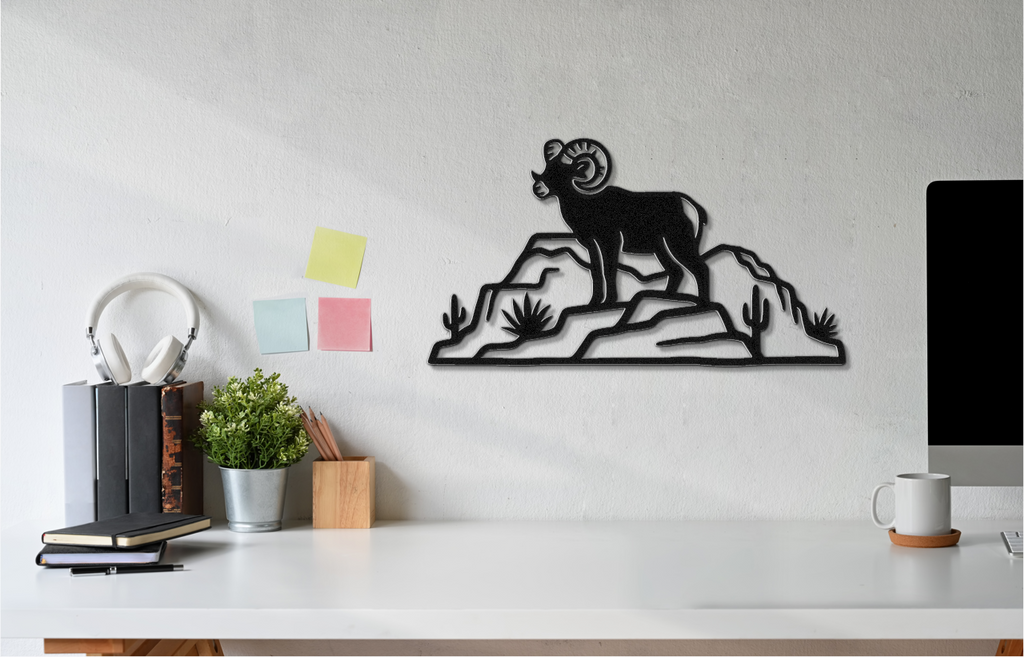 Arizona Bighorn Sheep Metal Wall Art