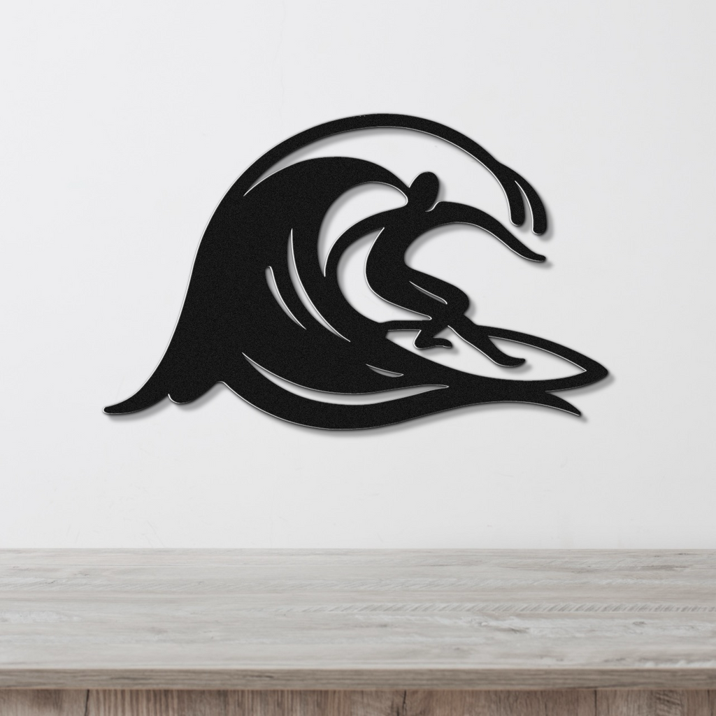 Surfer Metal Wall Art
