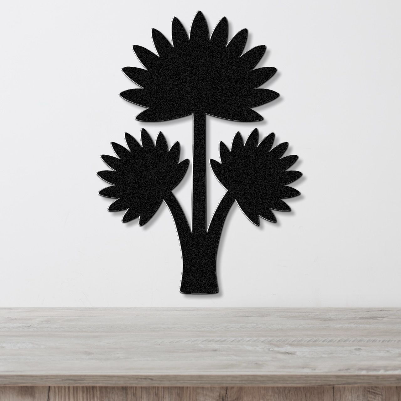 Fan Palm Tree Metal Wall Art