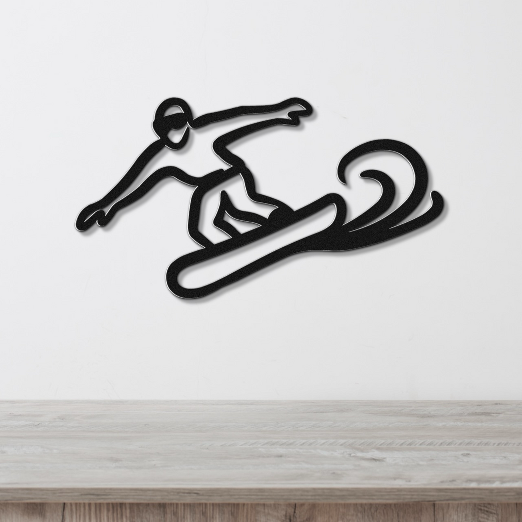 Snowboarding Metal Wall Art