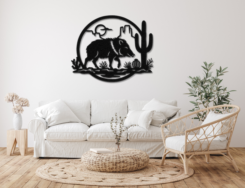 Javelina Metal Wall Art