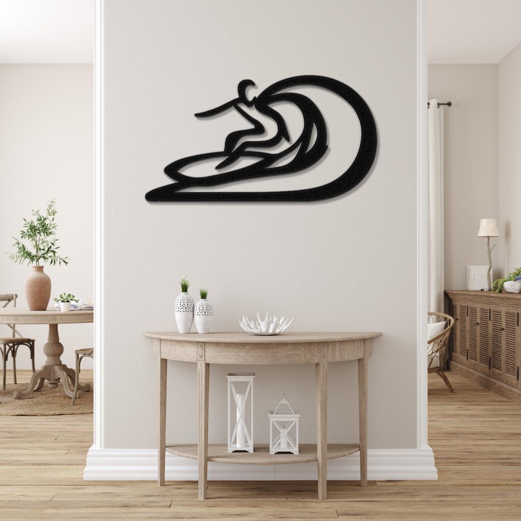 Surfer Metal Wall Art