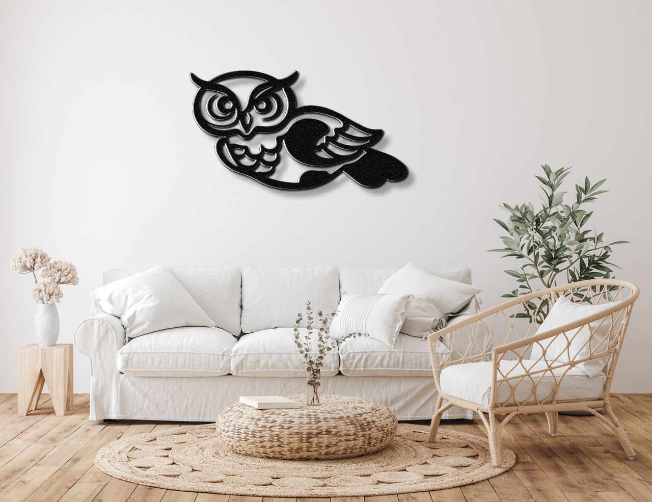 Owl Metal Wall Art