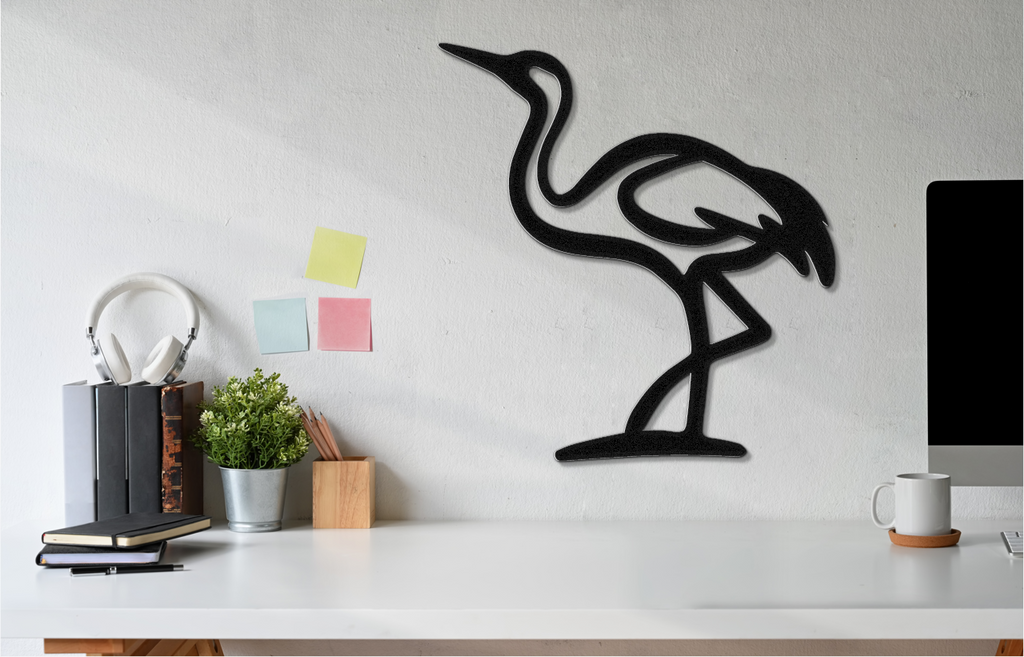 Crane Metal Wall Art