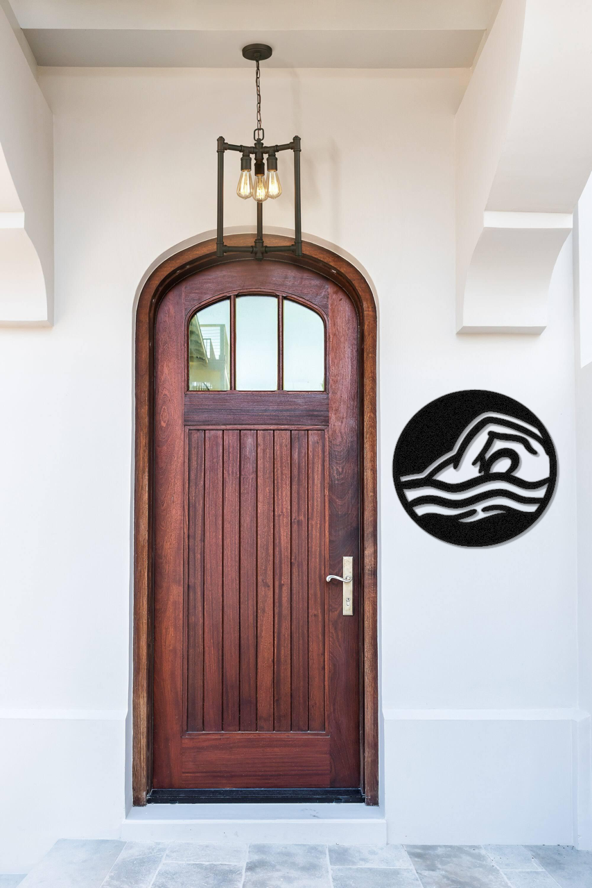 Swimmer Metal Wall Art