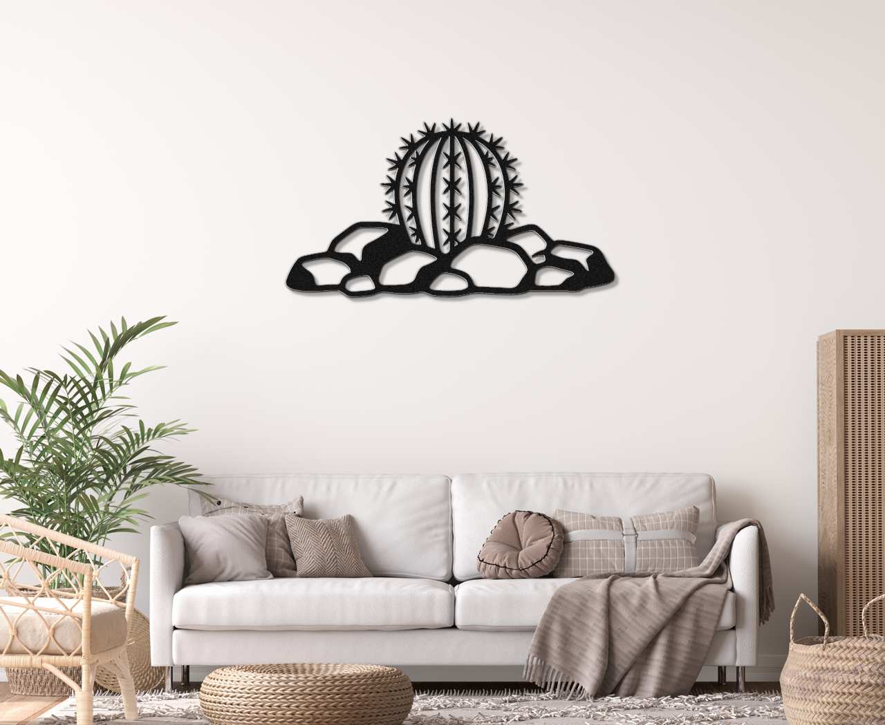 Barrel Cactus Metal Wall Art