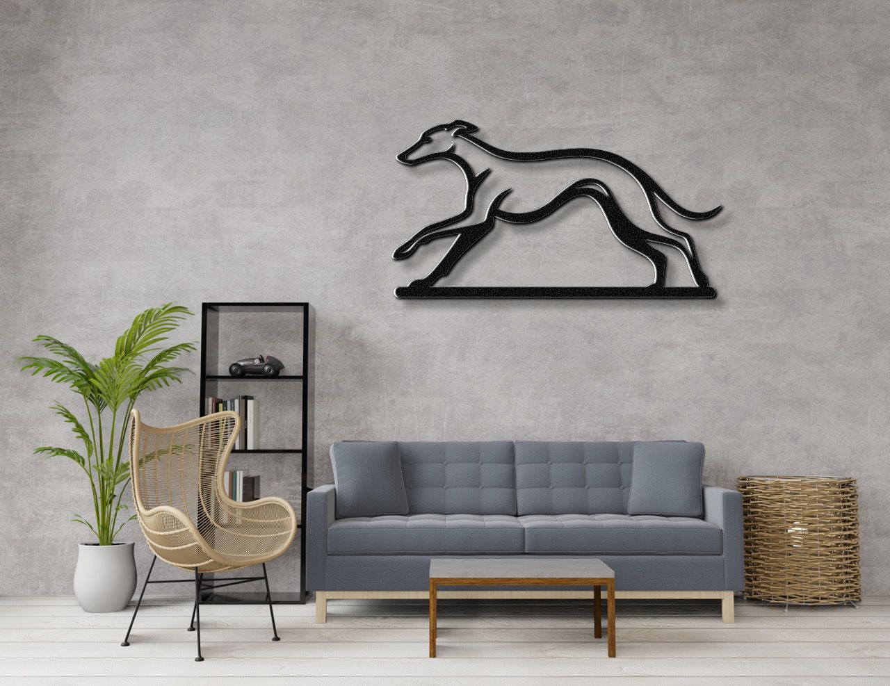 Greyhound Metal Wall Art