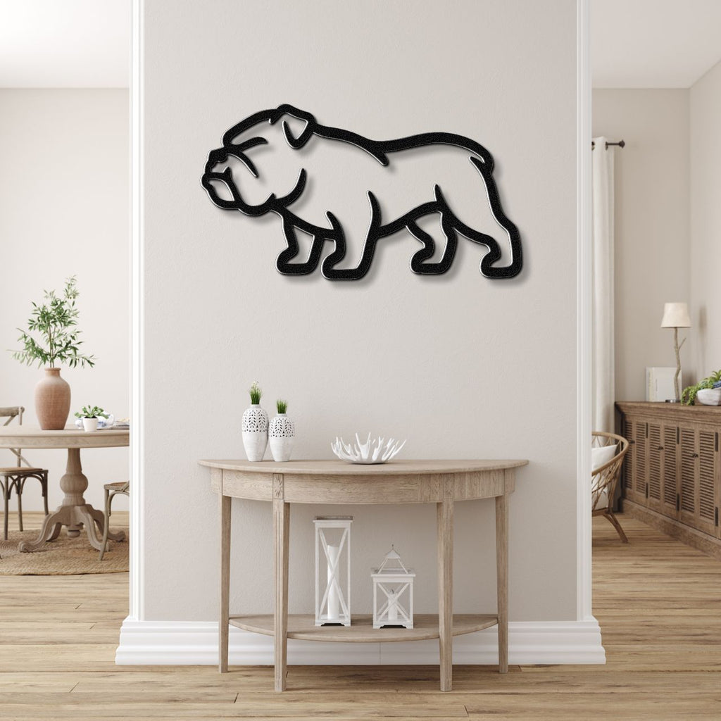 Bulldog Metal Wall Art