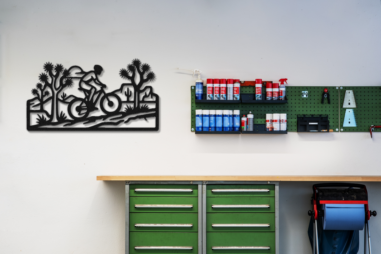 Joshua Tree Cycling Metal Wall Art