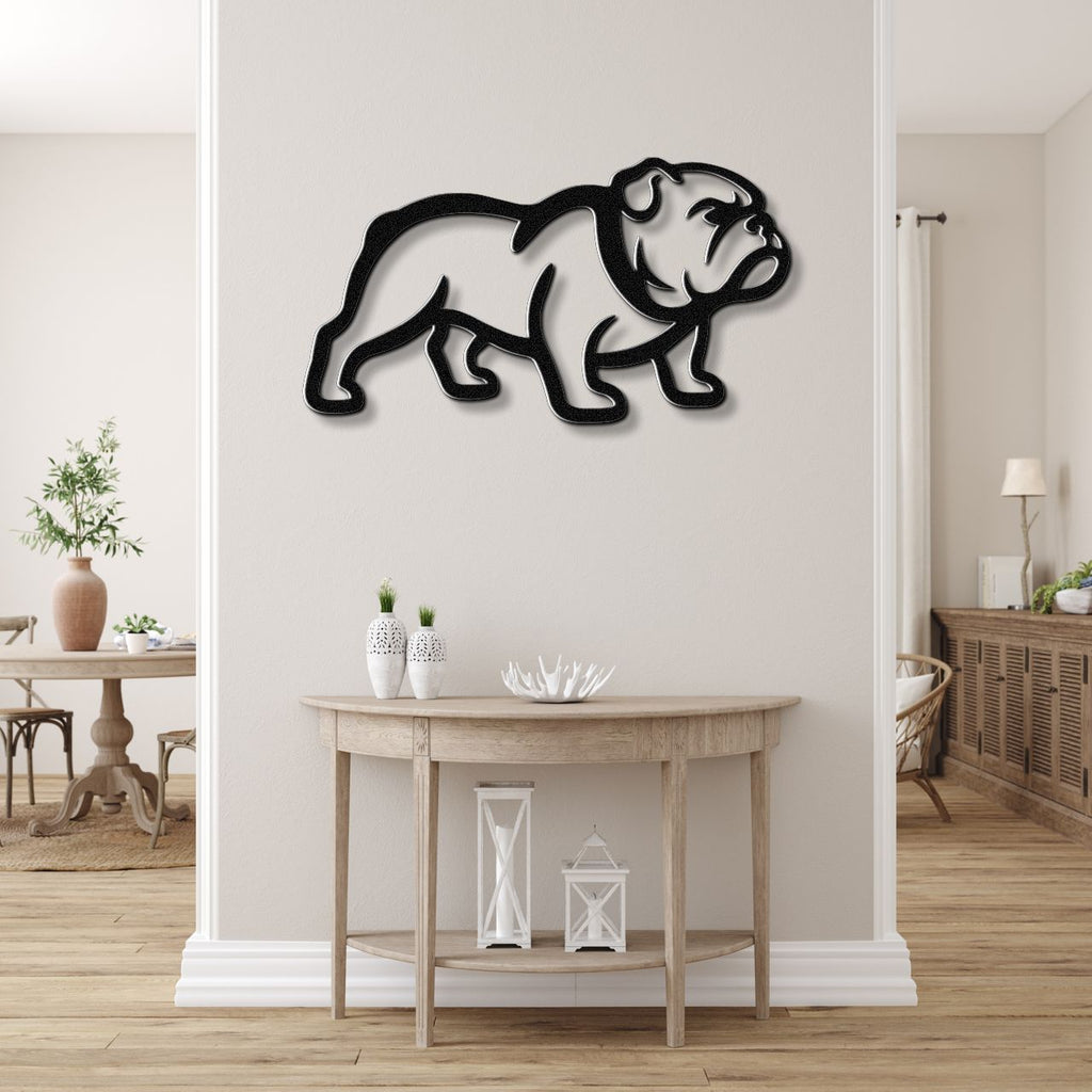 Bulldog Metal Wall Art
