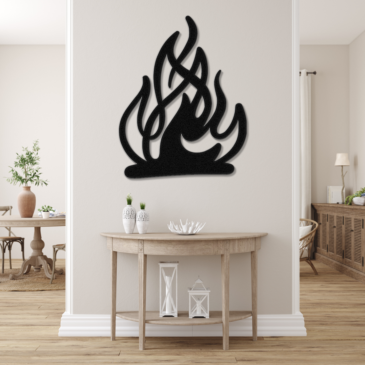 Campfire Metal Wall Art
