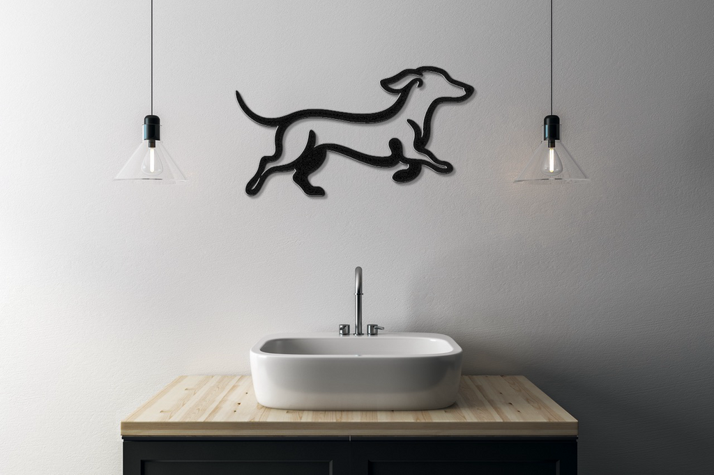 Dachshund Metal Wall Art