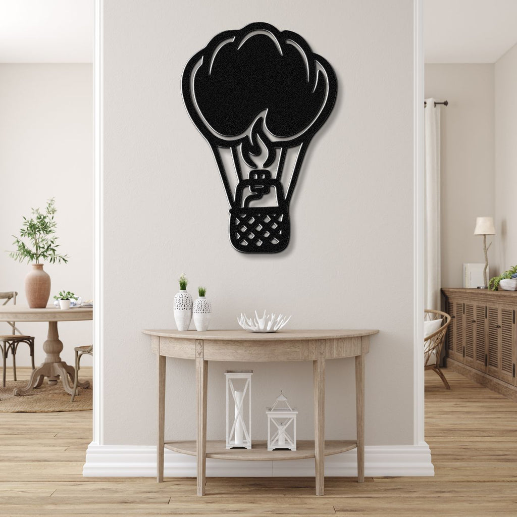 Hot Air Balloon Metal Wall Art