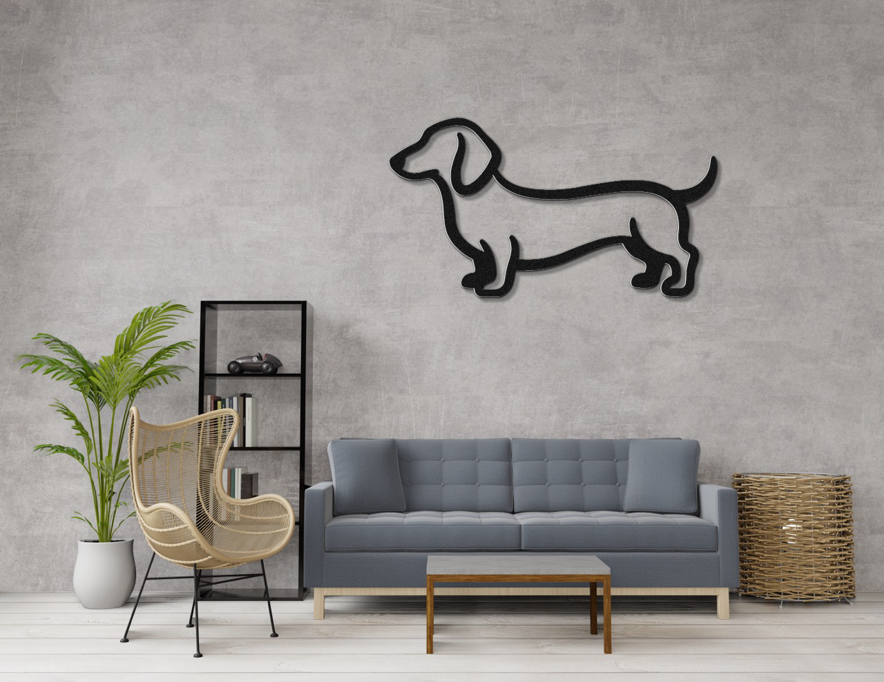 Dachshund Metal Wall Art