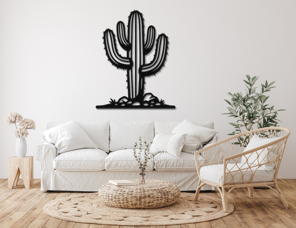 Saguaro Cactus Metal Wall Art