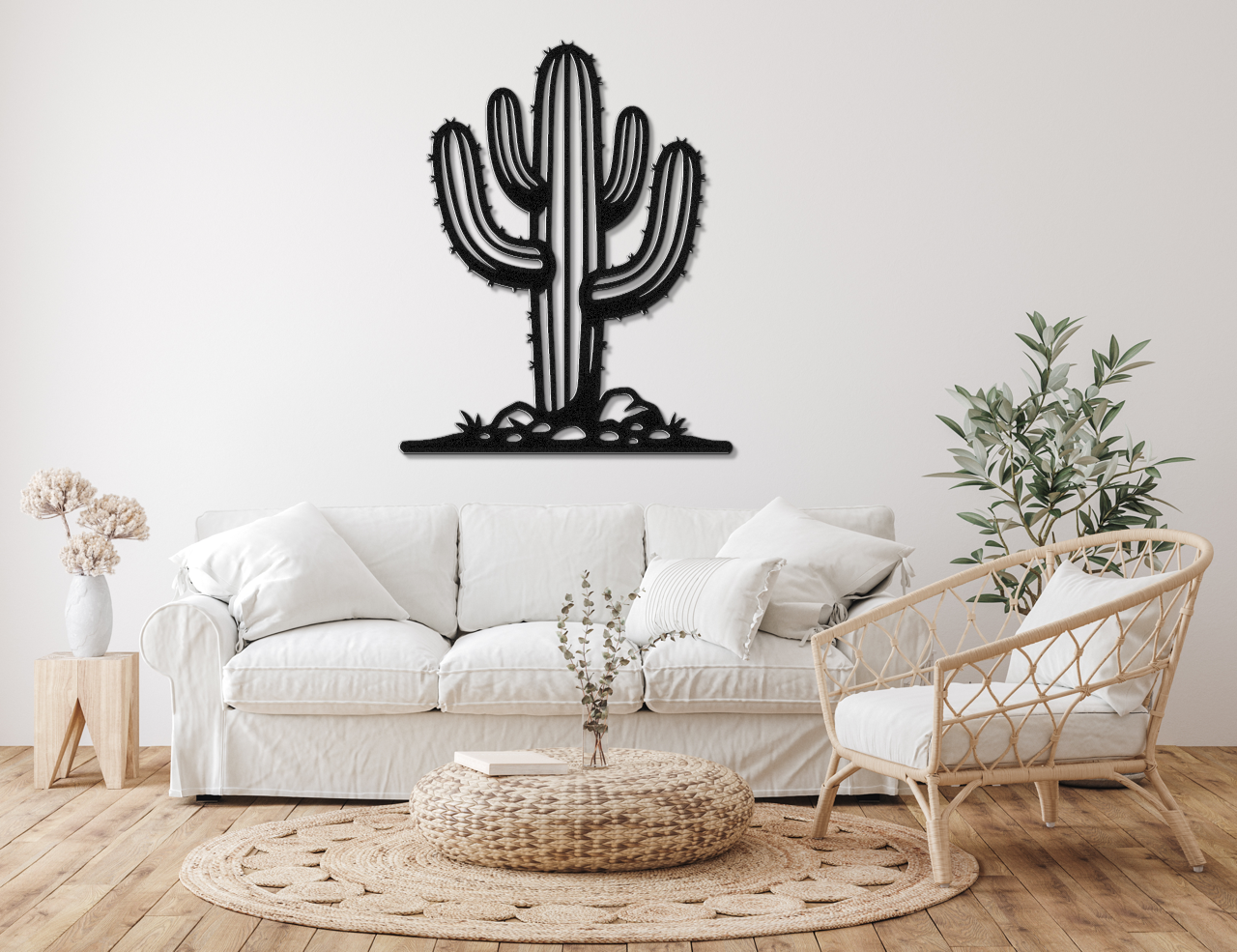 Saguaro Cactus Metal Wall Art