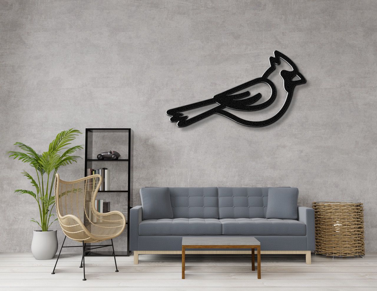 Cardinal Metal Wall Art