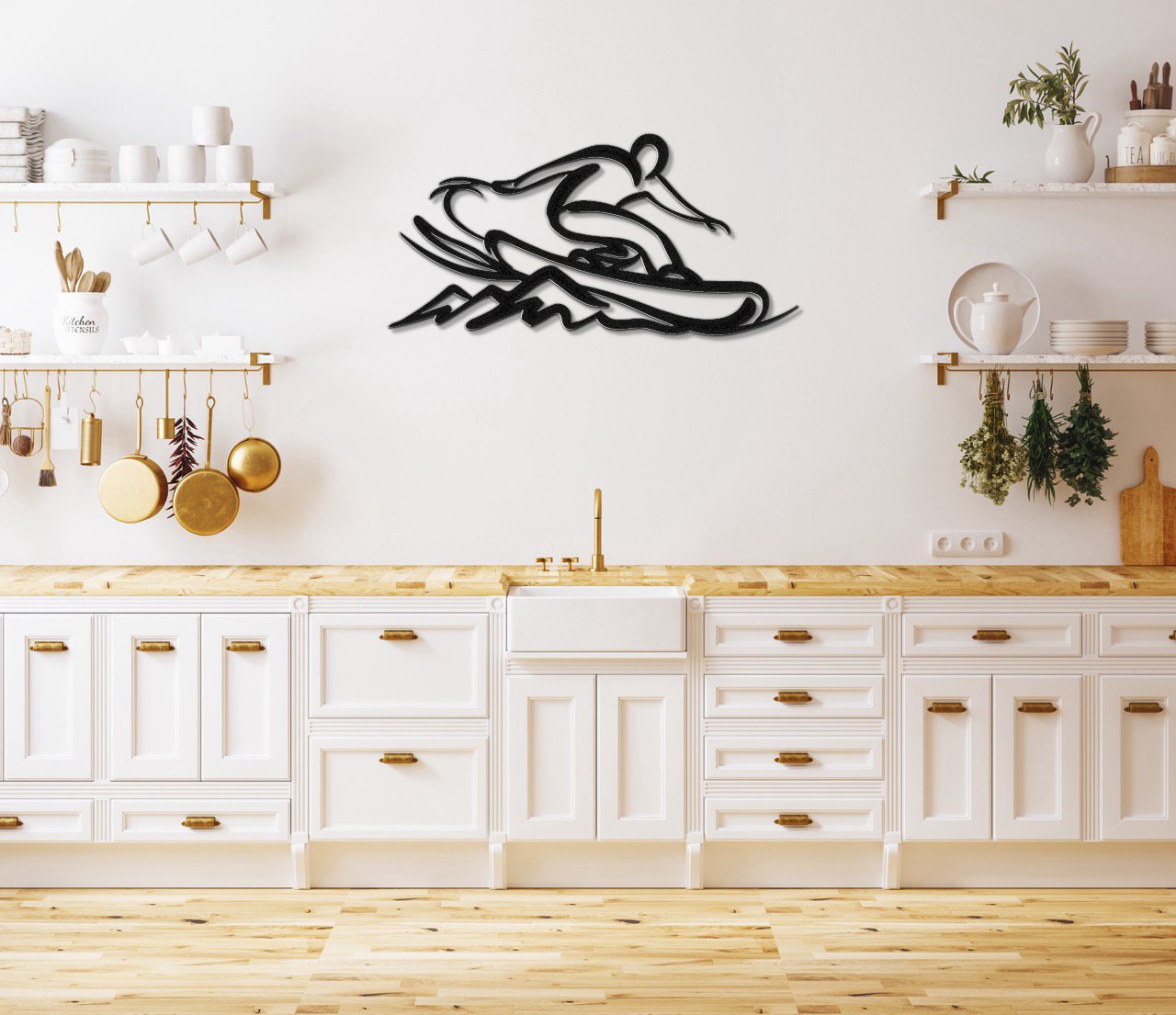 Snowboarding Metal Wall Art