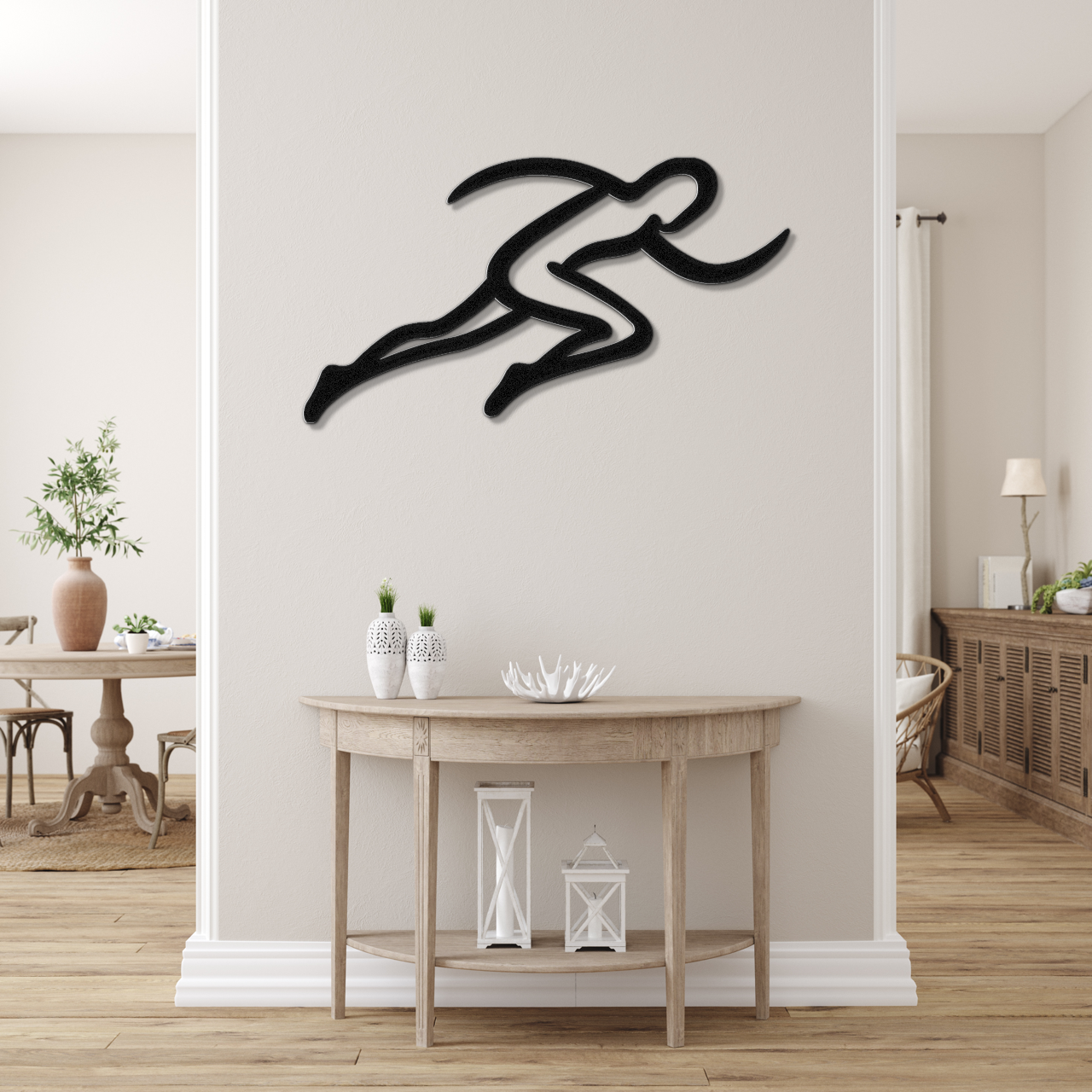Runner Metal Wall Art