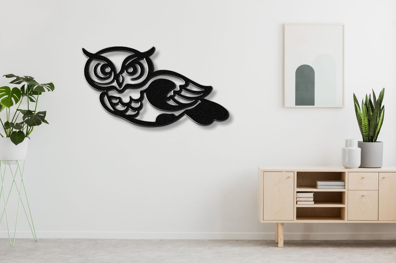 Owl Metal Wall Art