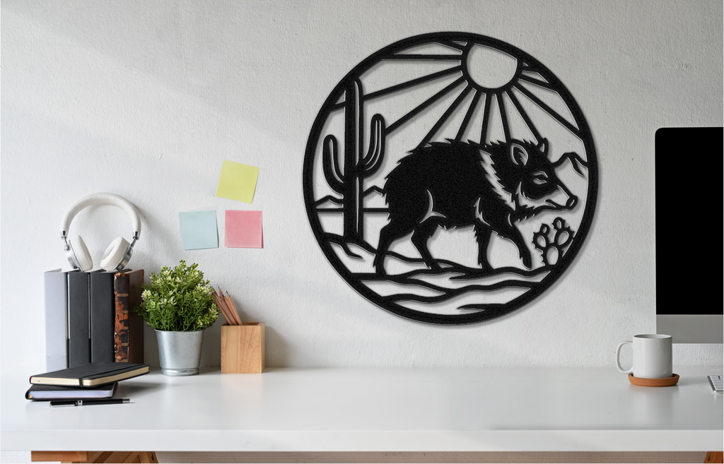 Javelina Metal Wall Art