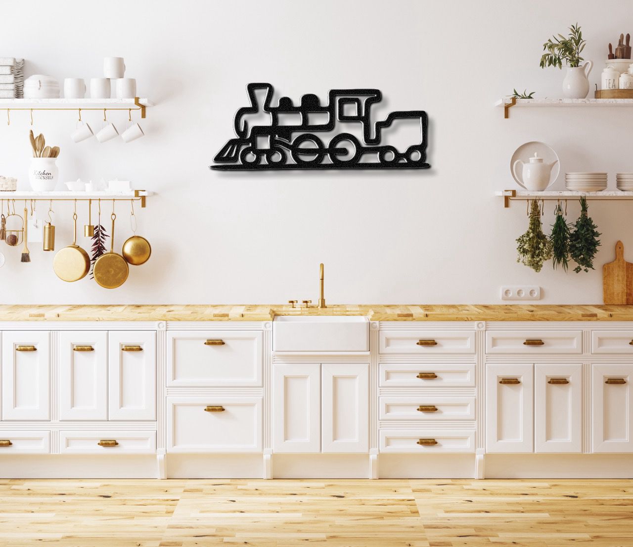 Train Metal Wall Art