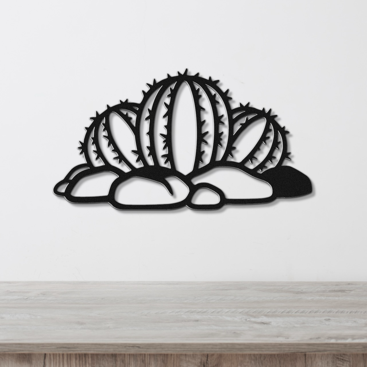 Barrel Cactus Metal Wall Art