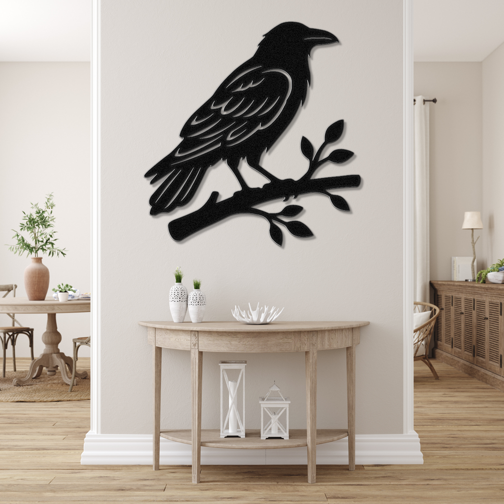 Raven Metal Wall Art