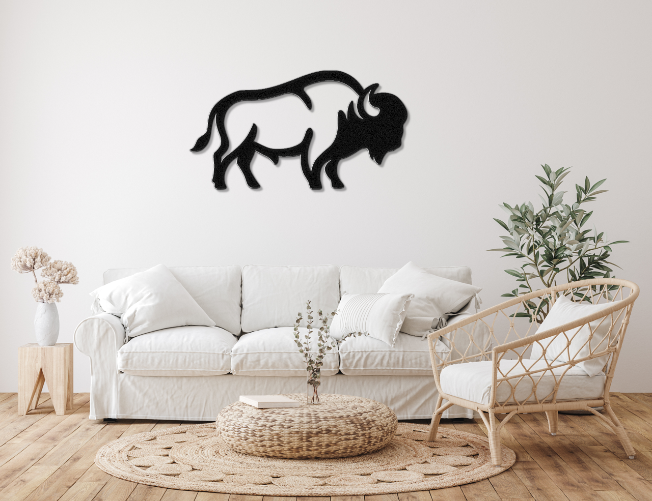 Buffalo Metal Wall Art