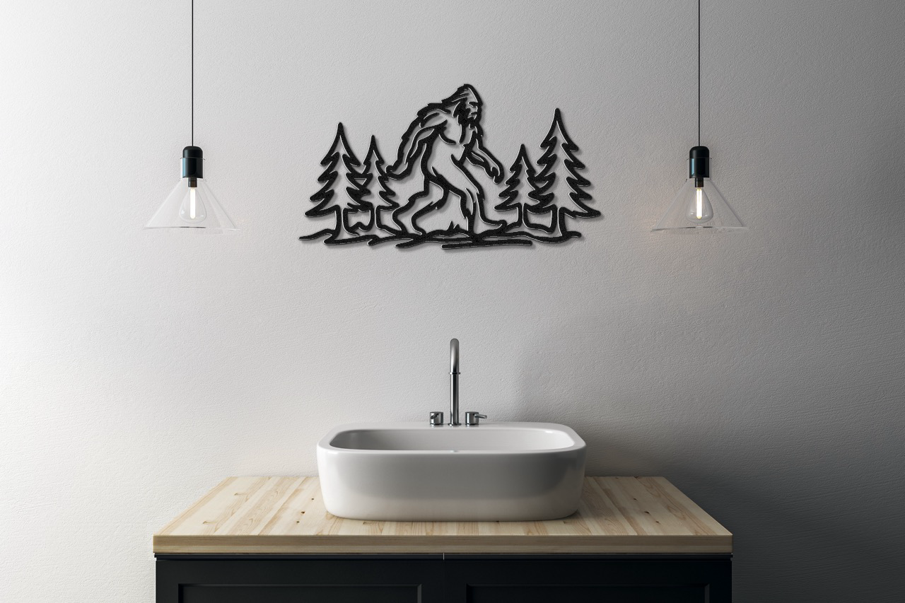 Bigfoot Metal Wall Art