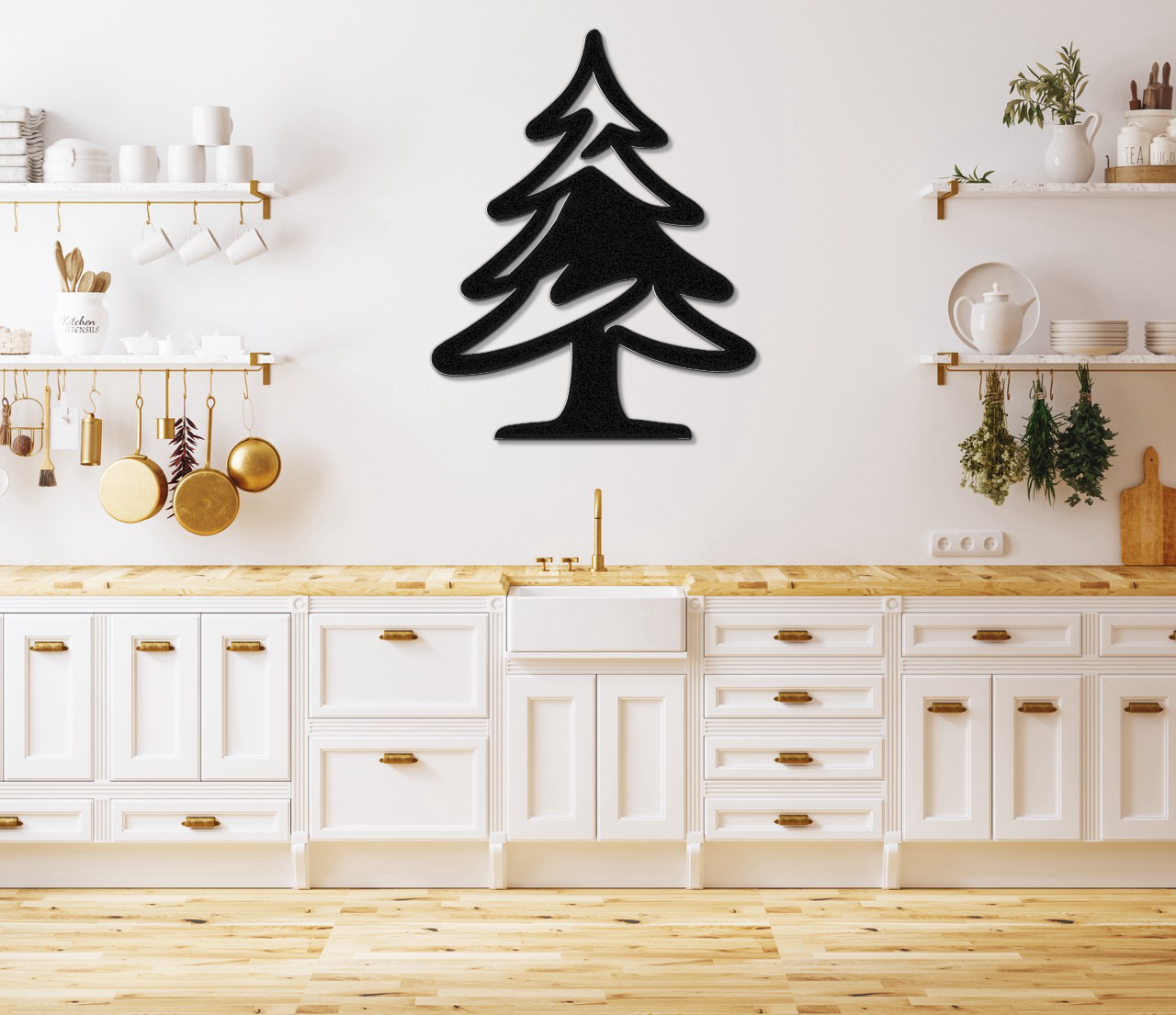 Pine Tree Metal Wall Art