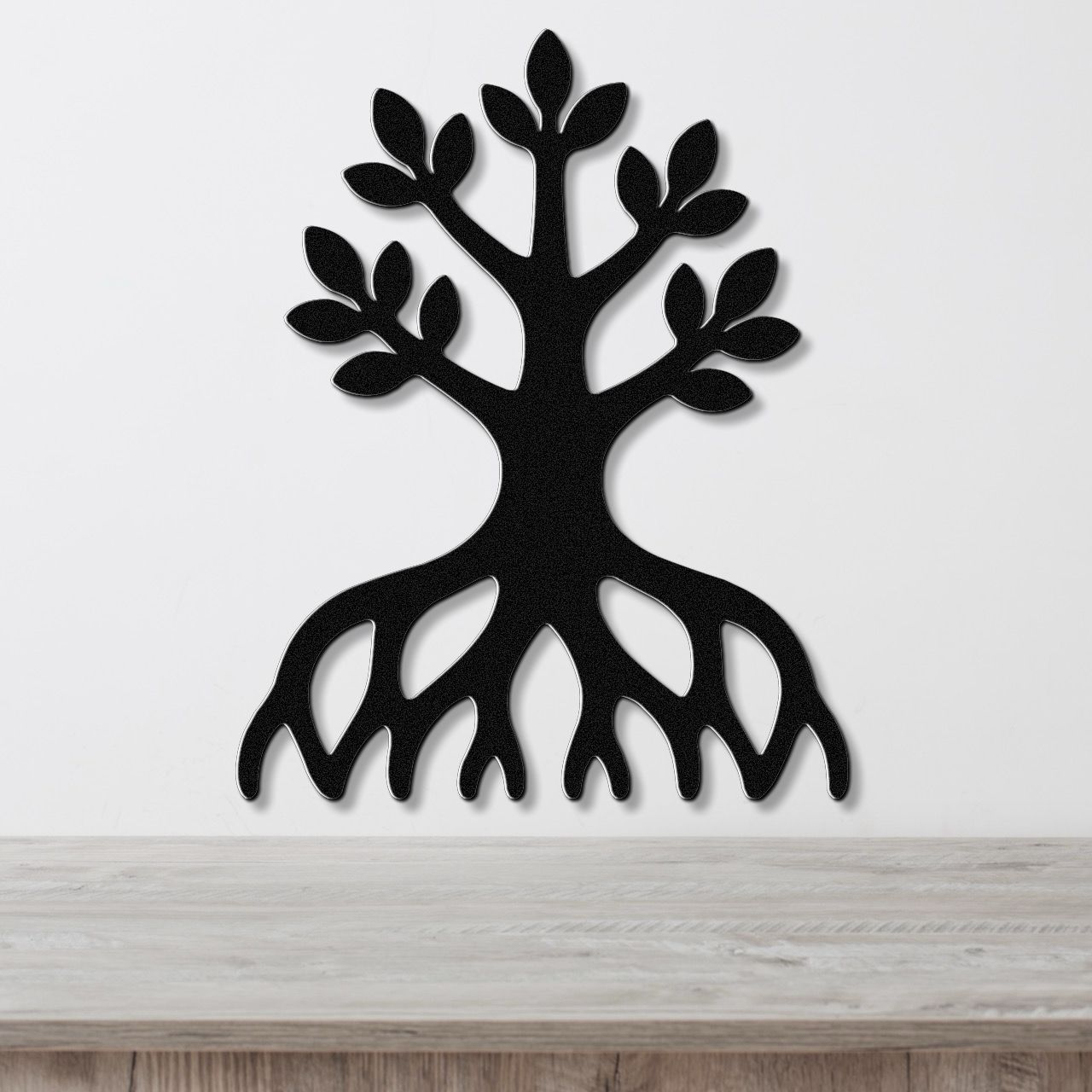 Rooted Blossom Tree Metal Wall Art