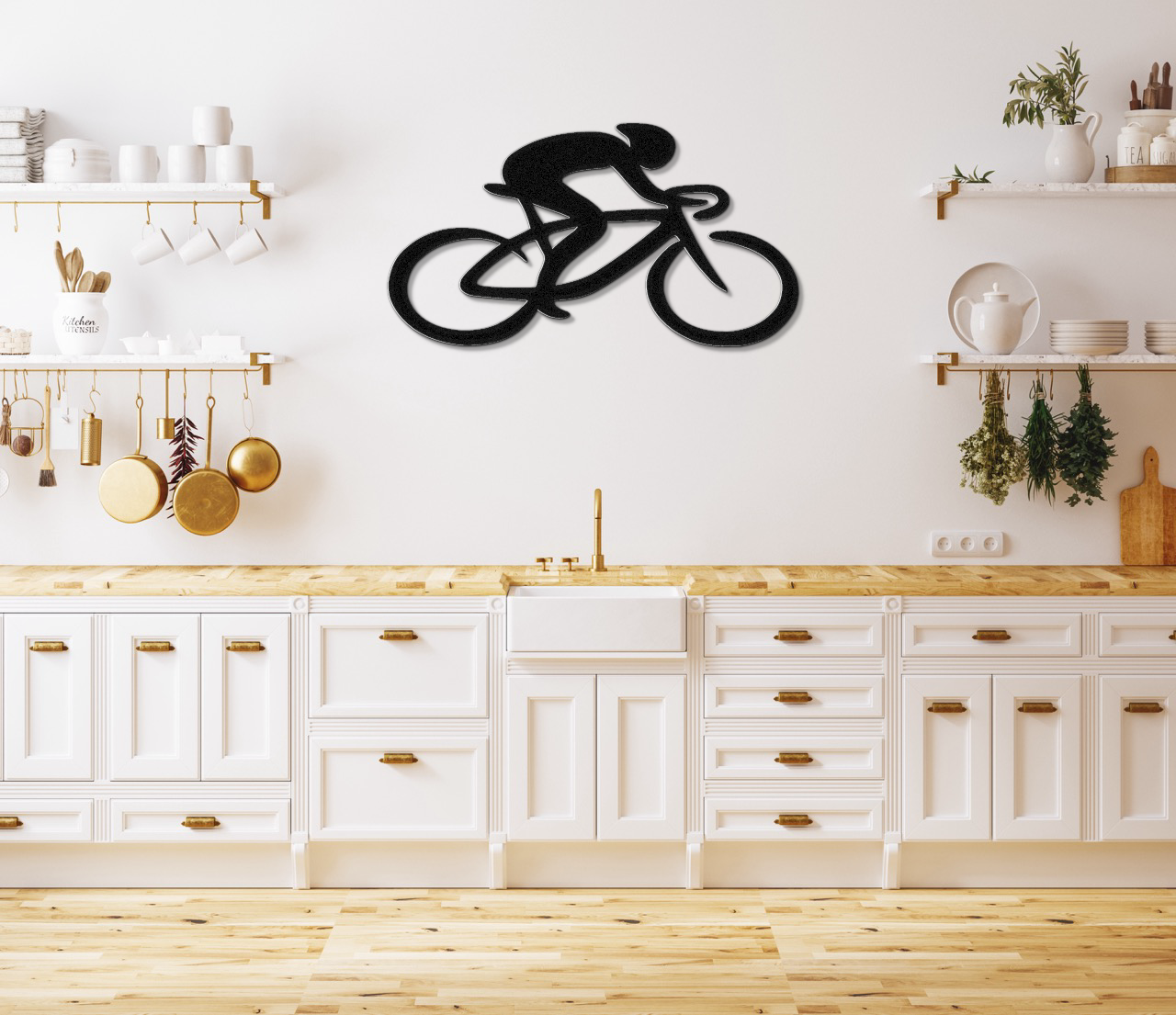 Cycling Metal Wall Art