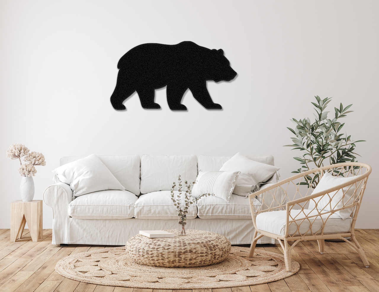 Bear Metal Wall Art