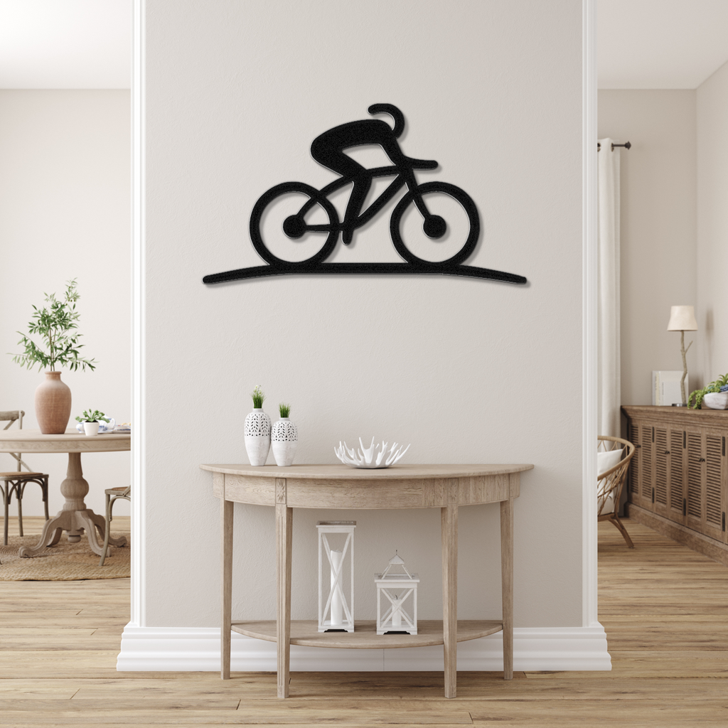 Cycling Metal Wall Art